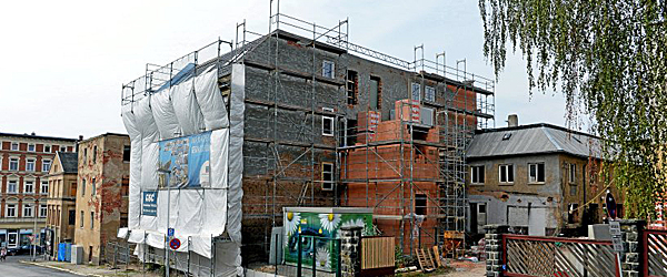 Die Grossbaustelle in der Nestmannstrasse. FOTO: PETER MICHAELIS